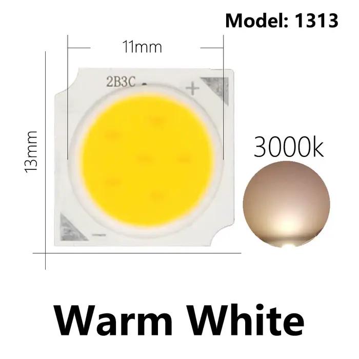 10 pièces 3W/5W/7W/10W LED COB perles de lumière LED Source puce 13mm pour ampoule LED lampe project