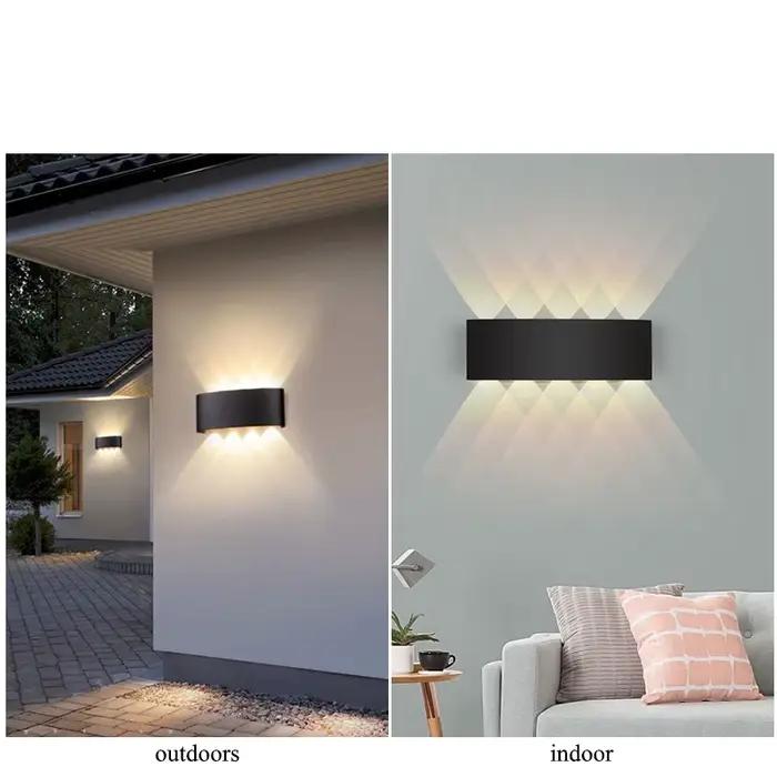 Mur LED lampe 4/6/8/10 lampes murales extérieures haut et bas vers l'éclairage pour la décoration de