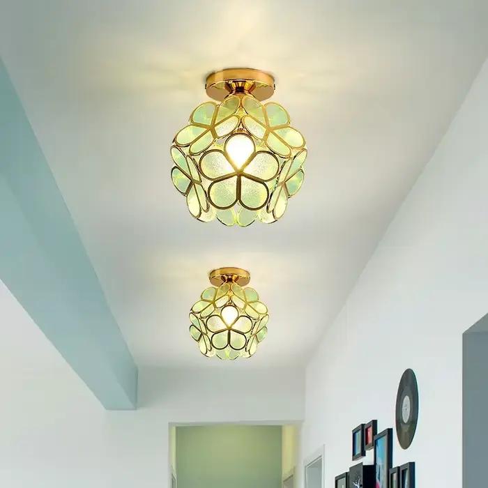 Plafonniers LED modernes nordiques, lampe, pétale acrylique, appartements, loft, étude, allée, coulo