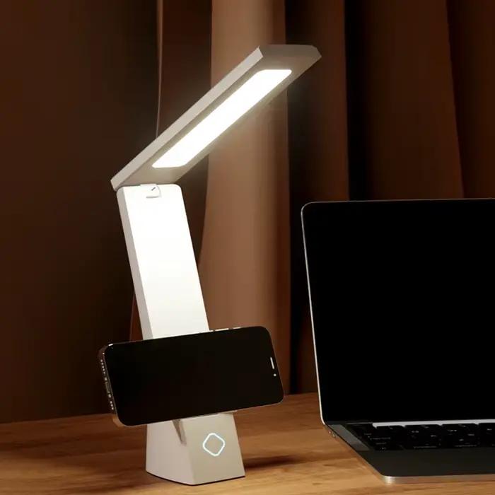 Lampe de bureau Led charge et branchement lampes de Table pliables Protection des yeux lampe de bure