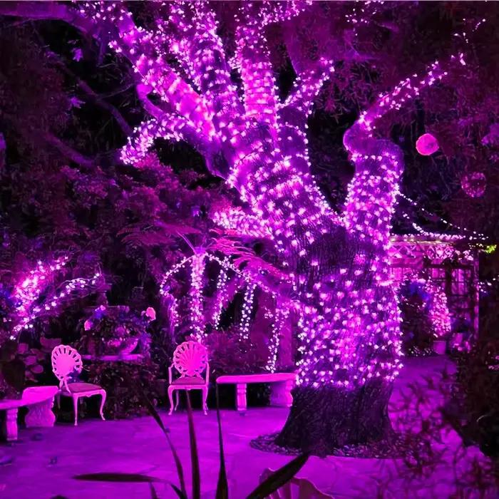 Guirlande solaire d'extérieur 300/200/100/50 LED, guirlande féerique, 8 modes, pour jardin, cour, ar