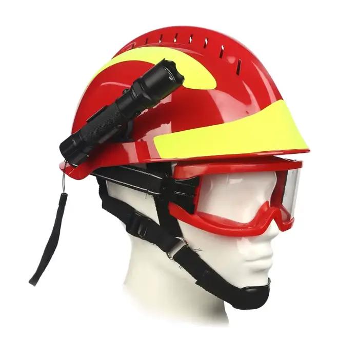 Casque de sauvetage de sécurité lunettes de protection pour pompier casques de sécurité casque de pr