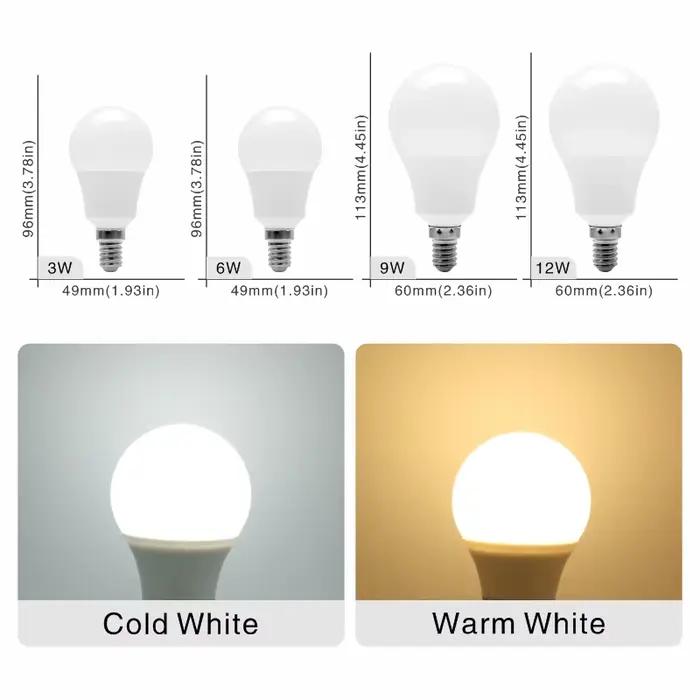 10 pcs/lot E27 E14 LED ampoule 20 W 18 W 15 W 12 W 9 W 6 W 3 W Lampada LED AC 220 V Bombilla project
