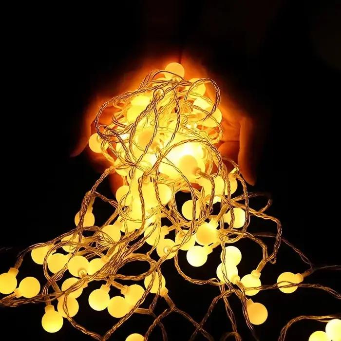 Guirlande lumineuse boule Led USB/à piles, Globe féerique d'extérieur pour mariage, Halloween, jardi