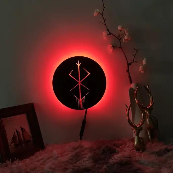 Décoration murale Anime Silhouette lampe Berserk Guts veilleuses pour la décoration de la maison vei