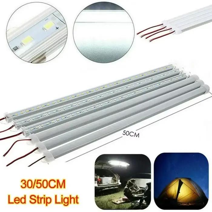 5 pièces 18CM 30CM 50CM 12V 24v LED cuisine sous armoire bande lumineuse rigide barre placard Tube l