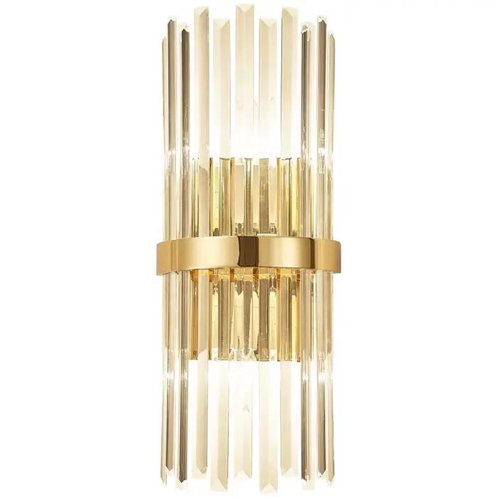 Applique murale en cristal luxueuse or argent lampes murales pour salon chambre décor Luminaire chev