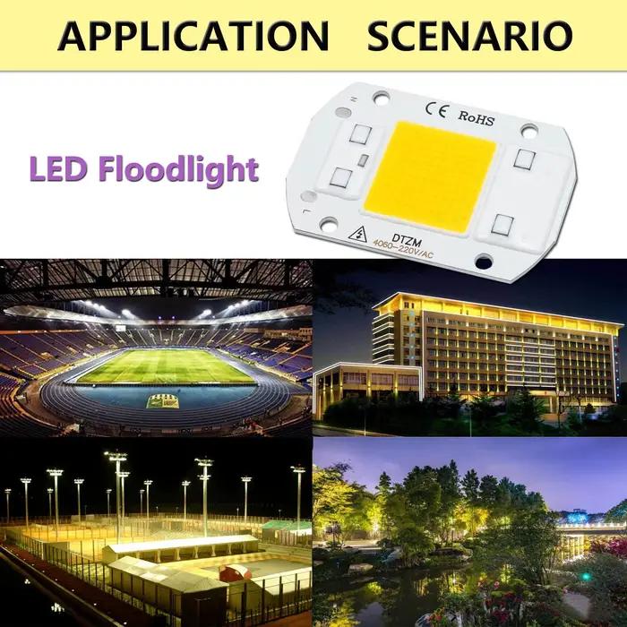 Puces IC intelligentes pour moteur COB LED, 50W, AC 220V, lampe de budgétaire, bricolage, 10 pièces