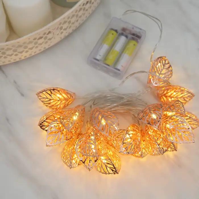 10/20 LED s fée chaîne lumières feuilles guirlande lampe pour Festival salon mariage décoration de n