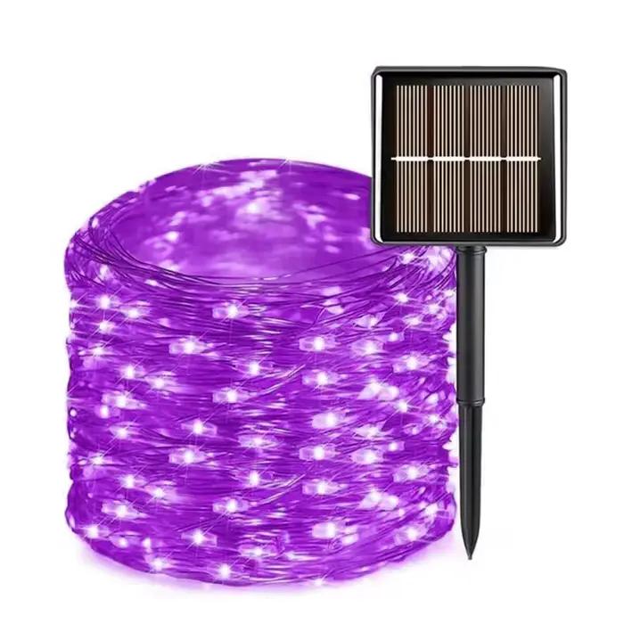 Guirlande solaire d'extérieur 300/200/100/50 LED, guirlande féerique, 8 modes, pour jardin, cour, ar