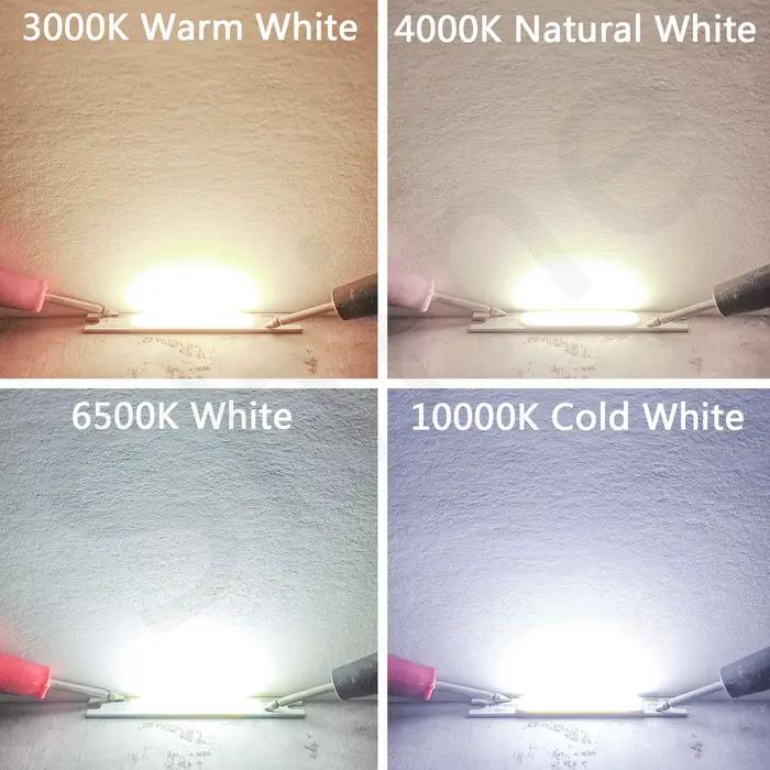 8 pièces LED COB lampe perles puce haute puissance 1W 3W 5W DC3V 9V 12V 15V pour LED voiture vélo la