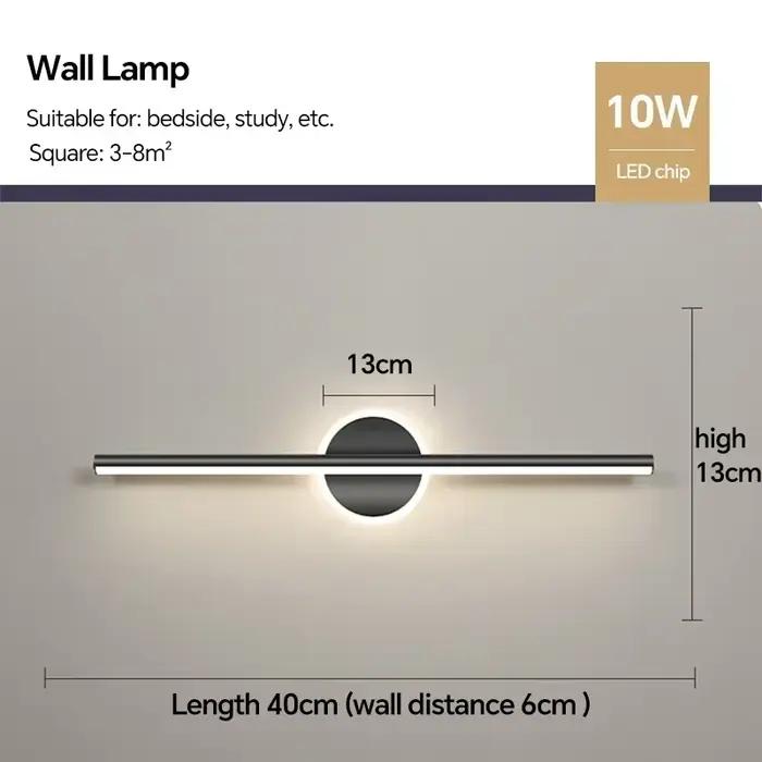 Applique murale LED moderne pour salle de bain, miroir, chambre à coucher, salon, éclairage mural dé