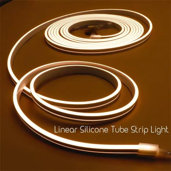 Bande lumineuse LED néon Super fine, 4x8mm, DC12V, Flexible, étanche, diffuseur de Tube en Silicone,