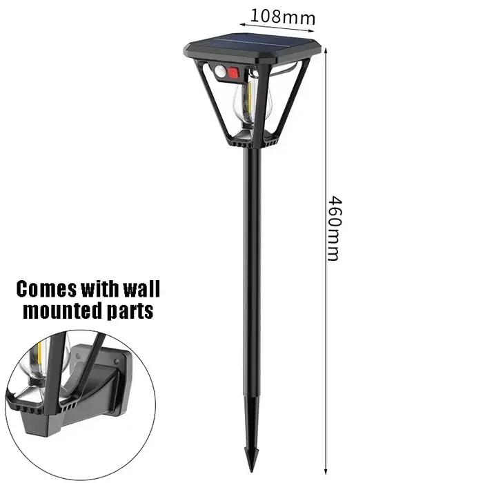 LED lumière solaire capteur de mouvement applique extérieure éclairage étanche double usage lampe de
