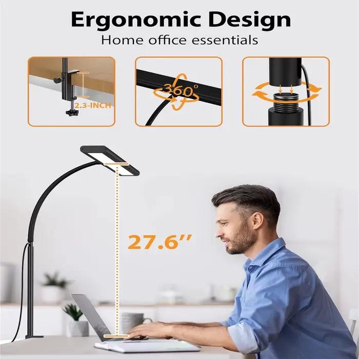 Barre lumineuse de moniteur LED pour écran d'ordinateur, lampe de bureau USB à intensité variable en