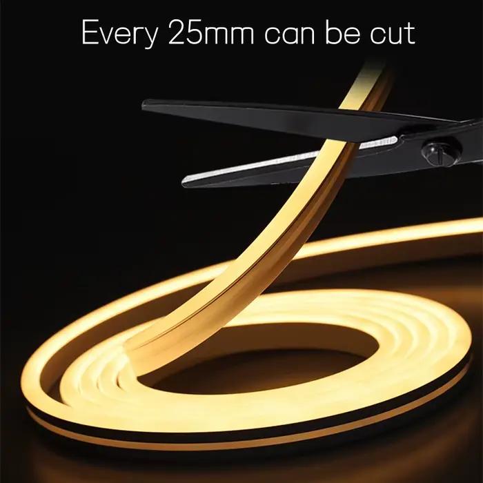 Bande lumineuse LED néon Super fine, 4x8mm, DC12V, Flexible, étanche, diffuseur de Tube en Silicone,