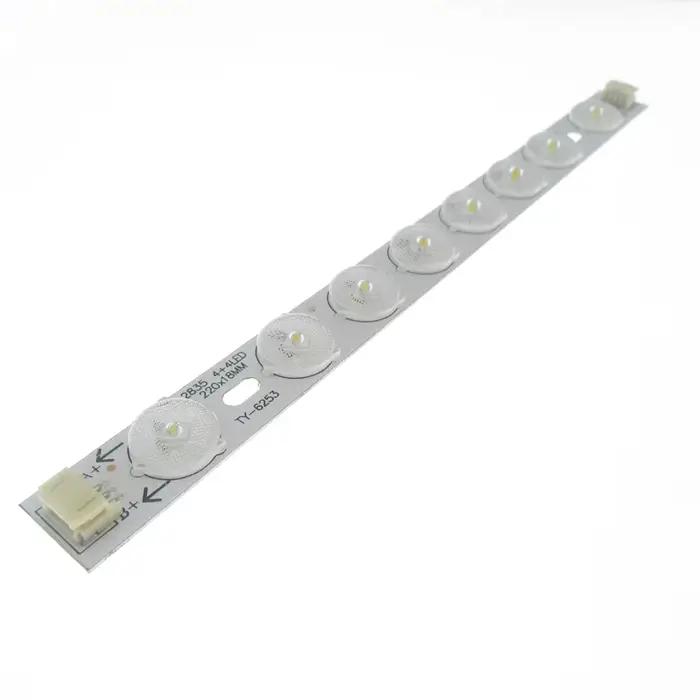 10 pièces LED Tube plafonnier Module Source 4W 6W 8W trois couleurs 2835 LED barre lumières plafonni