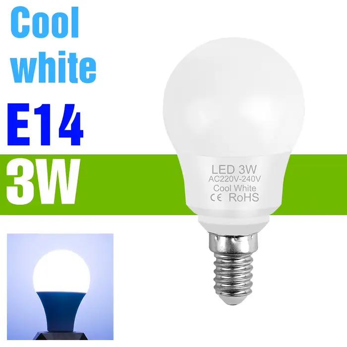 Ampoule LED 20W E27/E26, projecteur d'intérieur E14, ampoules de plafond 220V, salon, chambre à couc