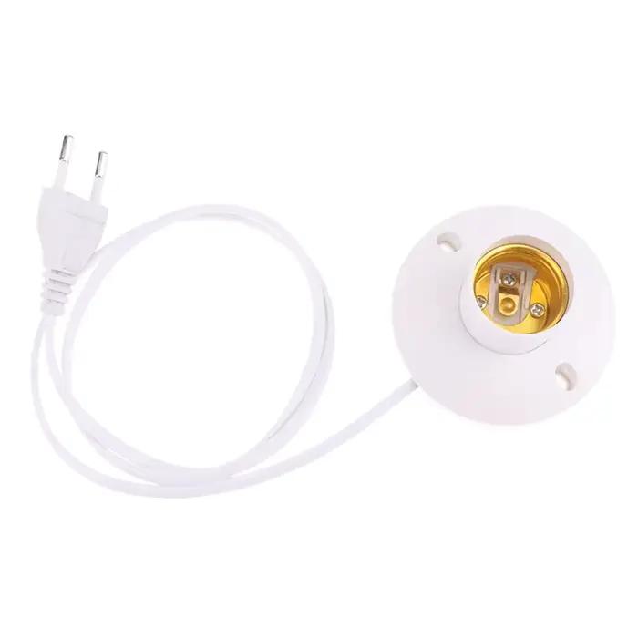 Support de lampe LED ue, prise d'ampoule E27, prise dôme avec Base de câble pour lampe de Table, sup