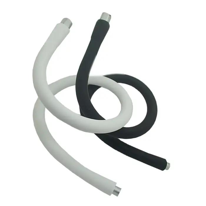 Dia 8 10 12mm argent, noir M8 M10 LED support de lampe Flexible Silicone LED Tube à col de cygne Tub