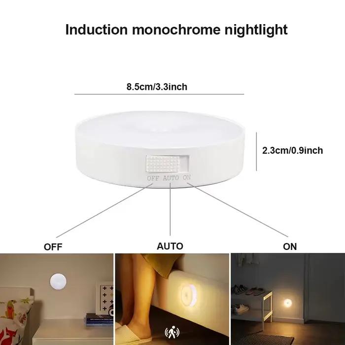 GGbingo-Capteur de mouvement LED veilleuse type-c rechargeable, armoire de cuisine, lampe de garde-r