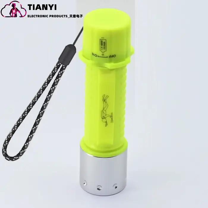 Lampe de poche de plongée avec alimentation Rechargeable, lumière de plongée sous-marine Super lumin