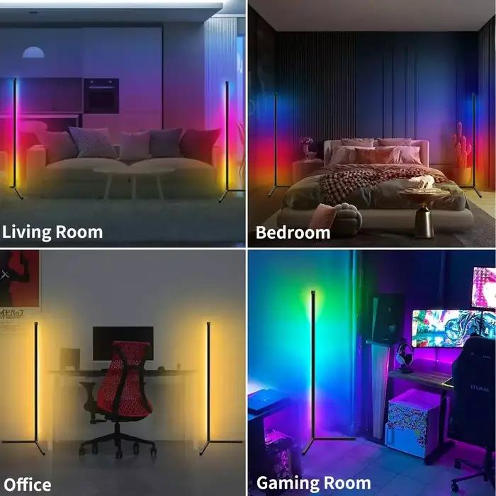 Lampadaire Led intelligent pour salon, coin rvb, Application de synchronisation musicale, combinaiso