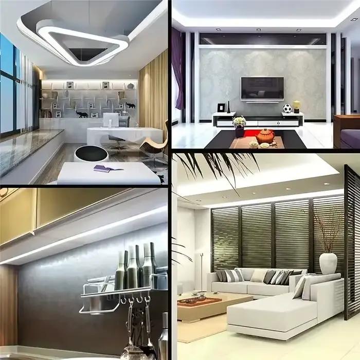 Bande lumineuse LED en silicone étanche avec capteur tactile, enseigne au néon, lampe à intensité va