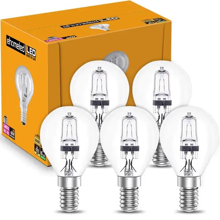 Ampoules halogènes de rechange pour budgétaire, réflecteur E14, ampoules pointues, lampes, intérieur