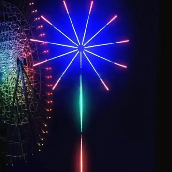 Bande lumineuse LED pour feu d'artifice rvb, 5V, Bluetooth, télécommande 24 touches, USB WS2812, cou