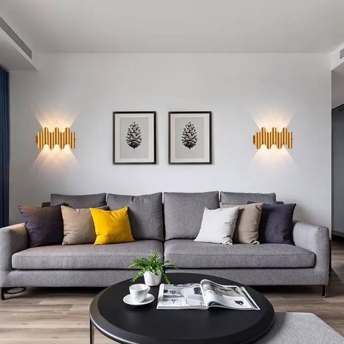 Applique murale LED en aluminium IP65 étanche pour éclairage intérieur et extérieur style moderne chambre salon escalier jardins balcons