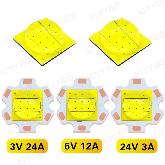 Perles de puce LED haute puissance 72W, 110MM, Diode LED, DC3V 6V 24V 3A 12A 24A, lampe de poche LED, phare, bricolage, accessoires LED 6000-8000K