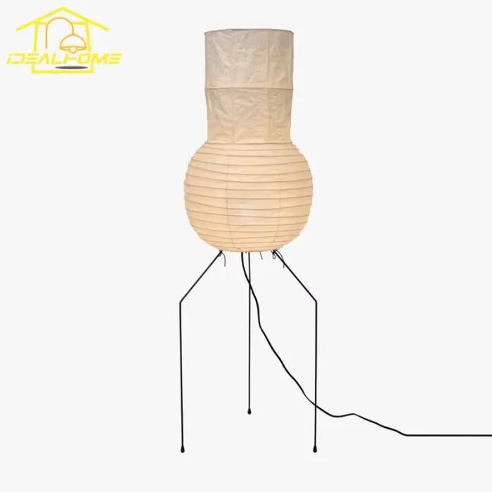 Japonais Wabi-sabi Akari Noguchi Yong lampadaire LED E27 design papier de riz support lampe Art décor maison salon/salle de thé canapé café