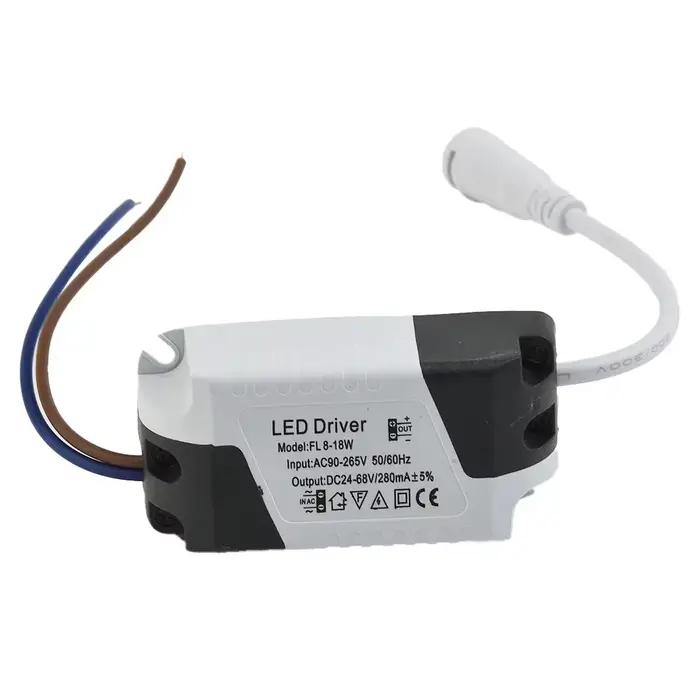 Pilote LED 8-18W 8-24W pour LED plafonnier unité d'alimentation transformateurs d'éclairage