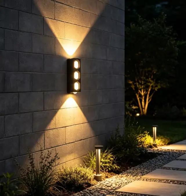 Lampe murale extérieure imperméable pour la maison, éclairage décoratif pour balcon, entrée, terrasse, jardin, cour