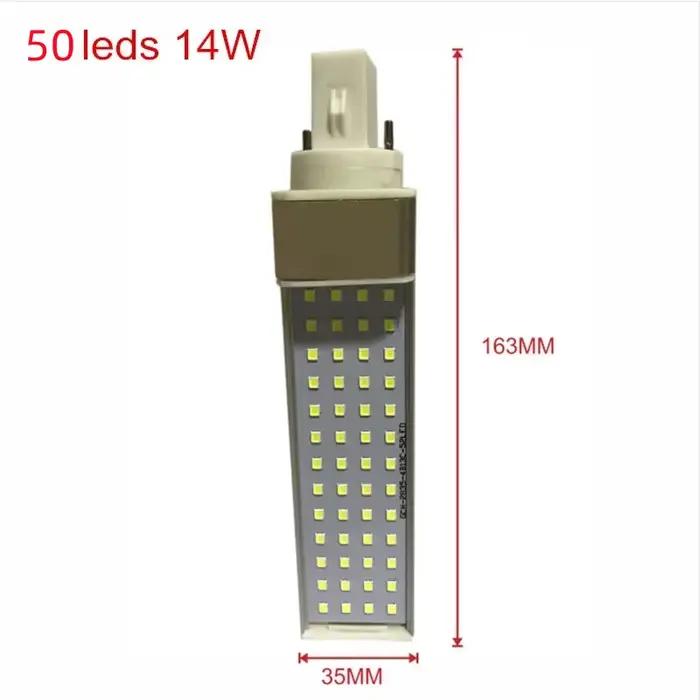 G24/E27 ampoule LED 8W 10W 12W 14W 16W 18W E27 LED ampoule de maïs lampe projecteur 180 degrés AC85-265V prise horizontale lumière
