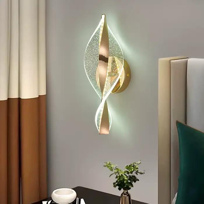 LED moderne or acrylique applique Lustre couloir chambre salon lampes