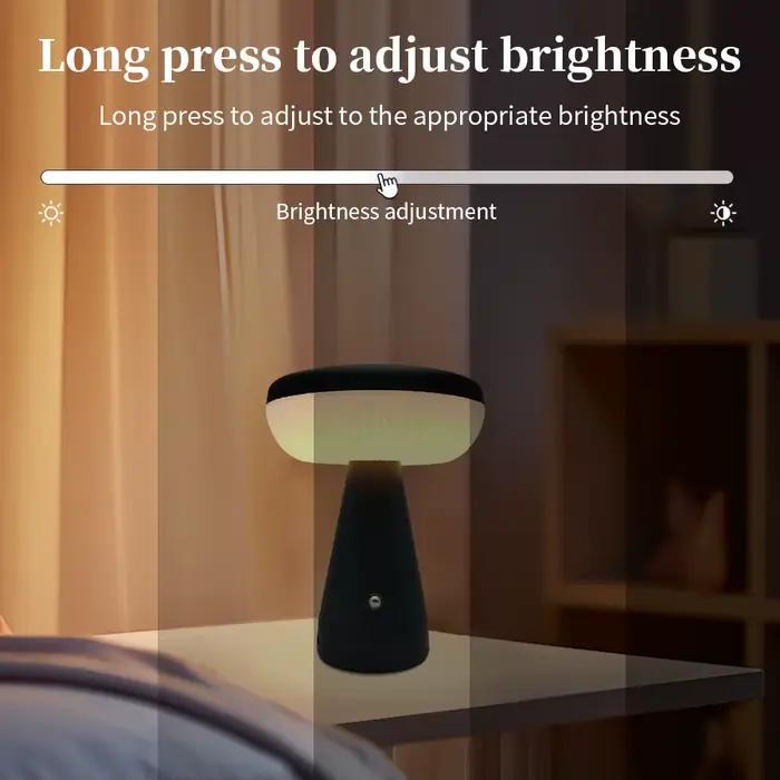 Lampe de bureau LED champignon nordique minimaliste, tactile, gradation, veilleuse, lampe de lecture, éclairage décoratif pour chambre à coucher, Restaurant