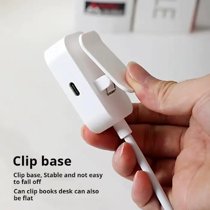 Mini lampe de lecture LED, lampe de table, lampe de lecture flexible à intensité réglable pour la lecture en voyage, la lecture à la maison, lampe de lecture portable pliable