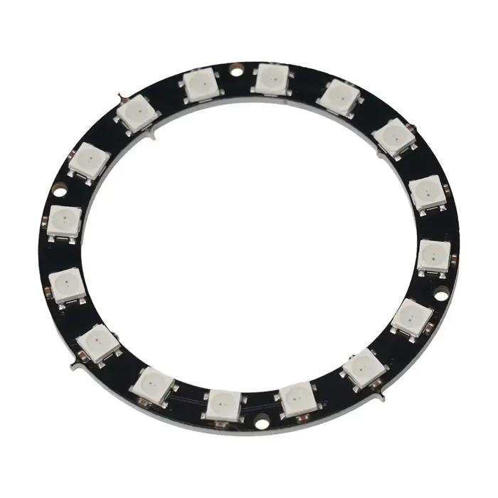 Anneau LED RGB adressable individuellement 5V, anneau néoPixel pour lampe de pilote polychrome WS2812, accessoires d'éclairage portables