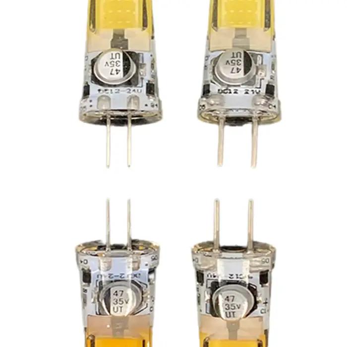 G4 gy6.35 LED silicone lumière 10W ampoule lumière 12V 2508cob remplacement halogène lampe spot décoration 3000k - 6500k suspension