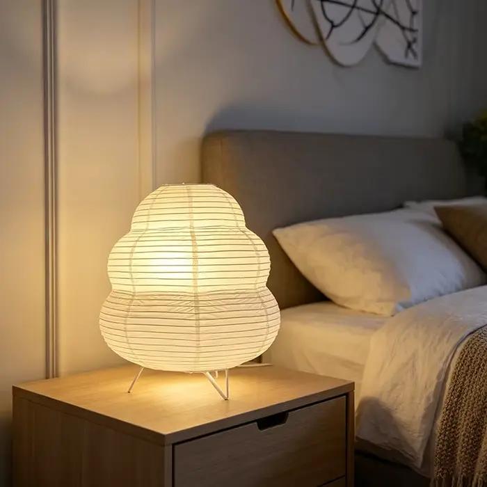 Lampe de table style Wabi Sabi, éclairage LED nordique pour intérieur, lumière décorative de chevet, convient à la chambre à coucher, au salon, au bureau, à la maison, à un usage quotidien