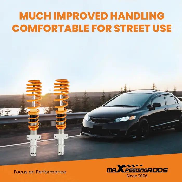 Kit de suspension Street Coilovers, Skoda Fabia Mk1 6Y Inc vRS hatchback Estate, kit de ressorts hélicoïdaux pour VW POLO Bros