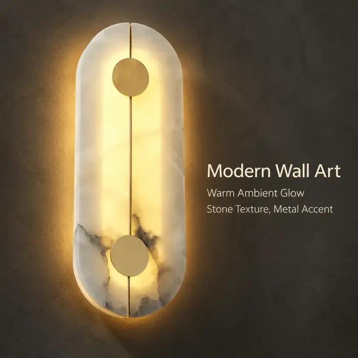 Applique Murale Moderne de Luxe Créative en Marbre - Lampe