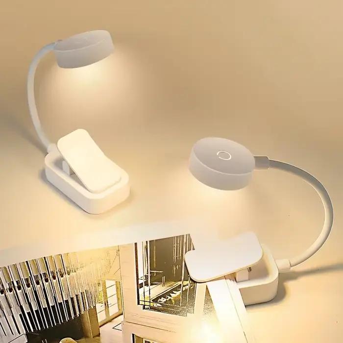 Lampe de livre LED Portable lecture petites lampes de Table Protection des yeux 3 couleurs pour chambre étude chevet étudiant livre clip veilleuse