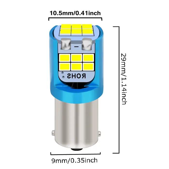 BA9S-Ampoules LED super lumineuses pour voiture, lampe de lecture breton, lampe de stationnement automatique, ampoules de plaque de planificateur, 12V, T11, H6W, T4W, BAY9S, 2 pièces