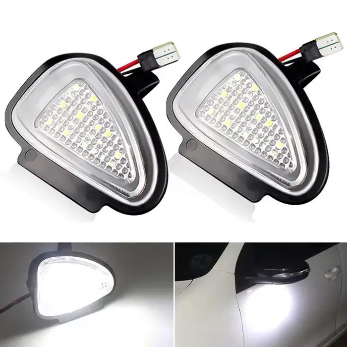 Ampoules CANBUS LED blanches sous miroir pour Voiture, pour VW Golf GTi MK6 6 MKVI 2010-2014 Touran 2010-2019, 2 pièces