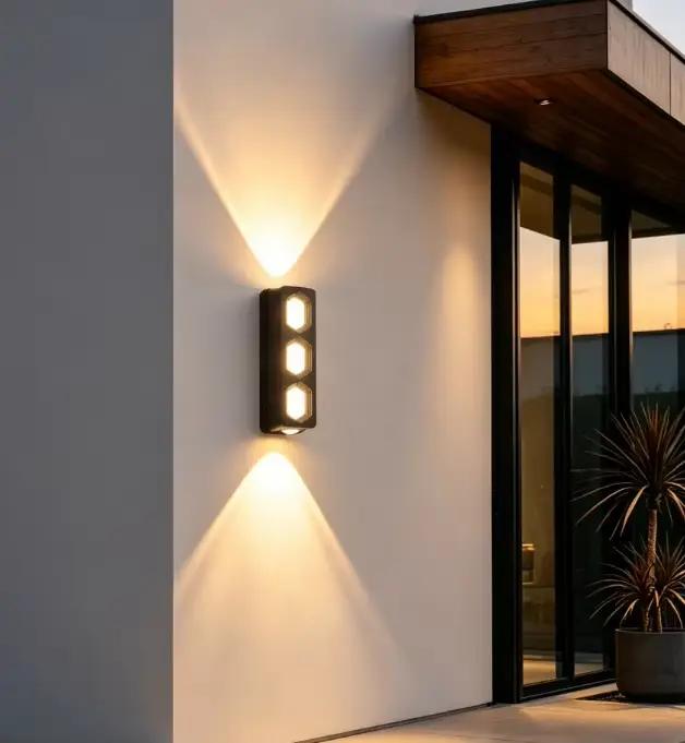 Lampe murale extérieure imperméable pour la maison, éclairage décoratif pour balcon, entrée, terrasse, jardin, cour