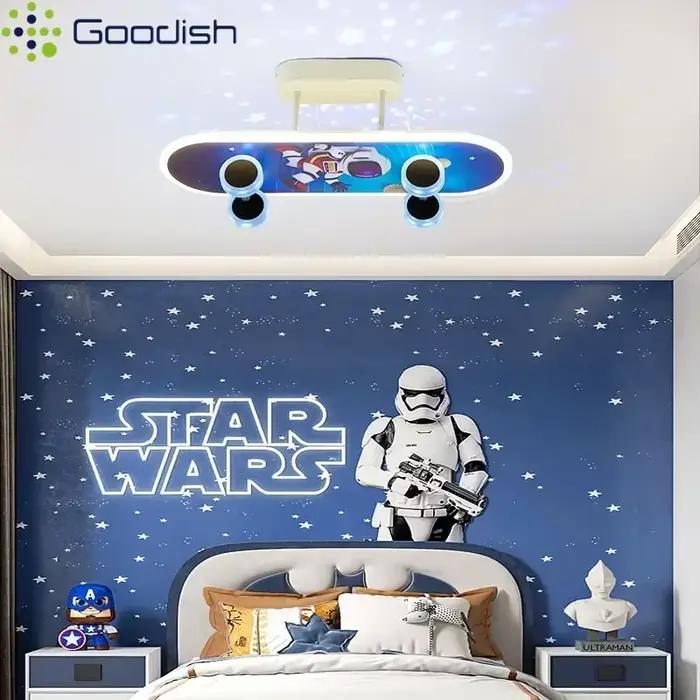 Lustres LED créatifs de style Bauhaus médiéval pour la décoration du salon