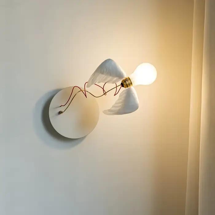 Art contemporain cuivre fer feuille applique murale Lmo applique pour chambre salon bureau intérieur maison luminaire décoratif